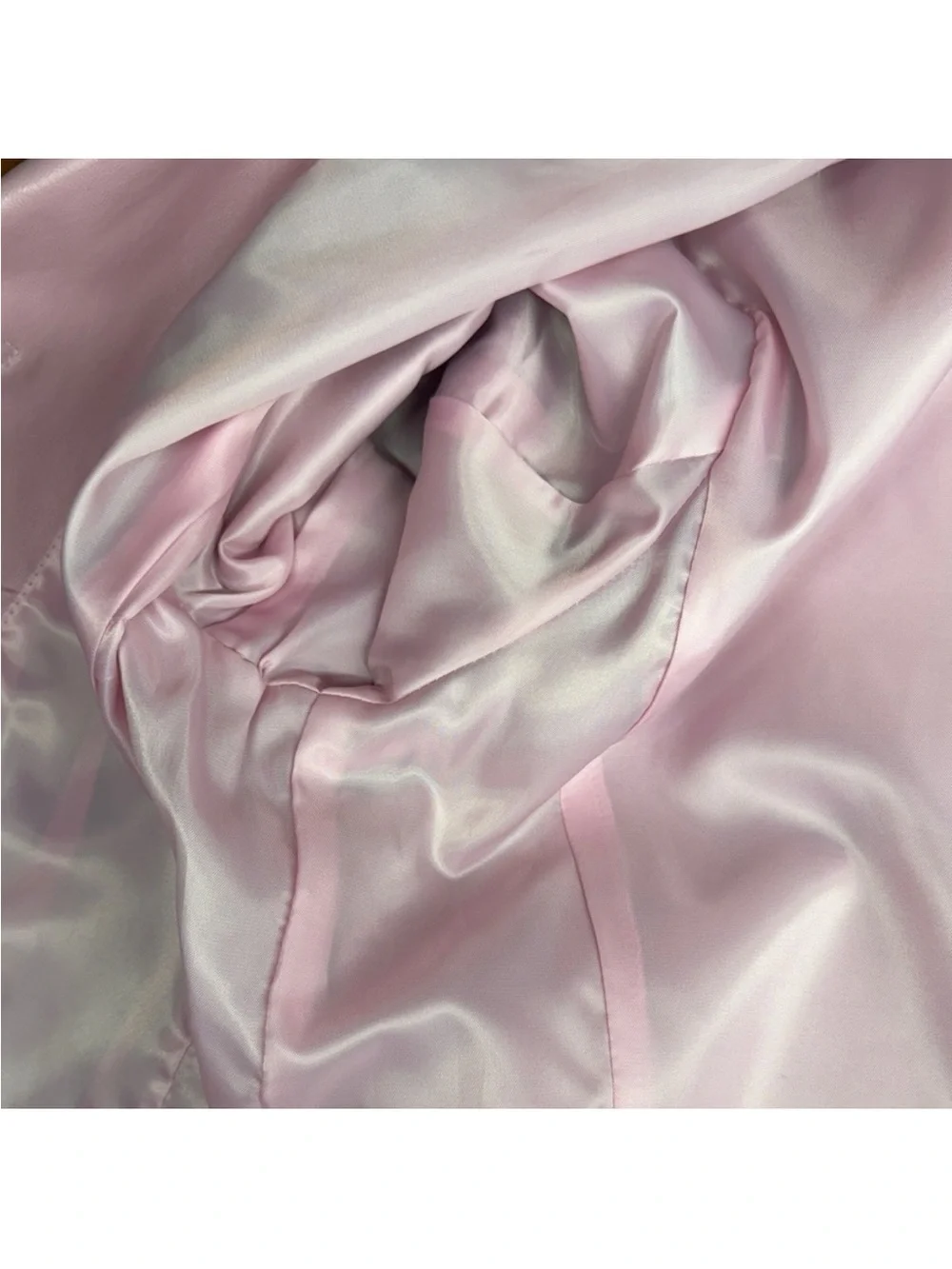 Excelled Collection Fully Lined Pink Leather Women's Blazed Button Up Jacket - Picture 10 of 13